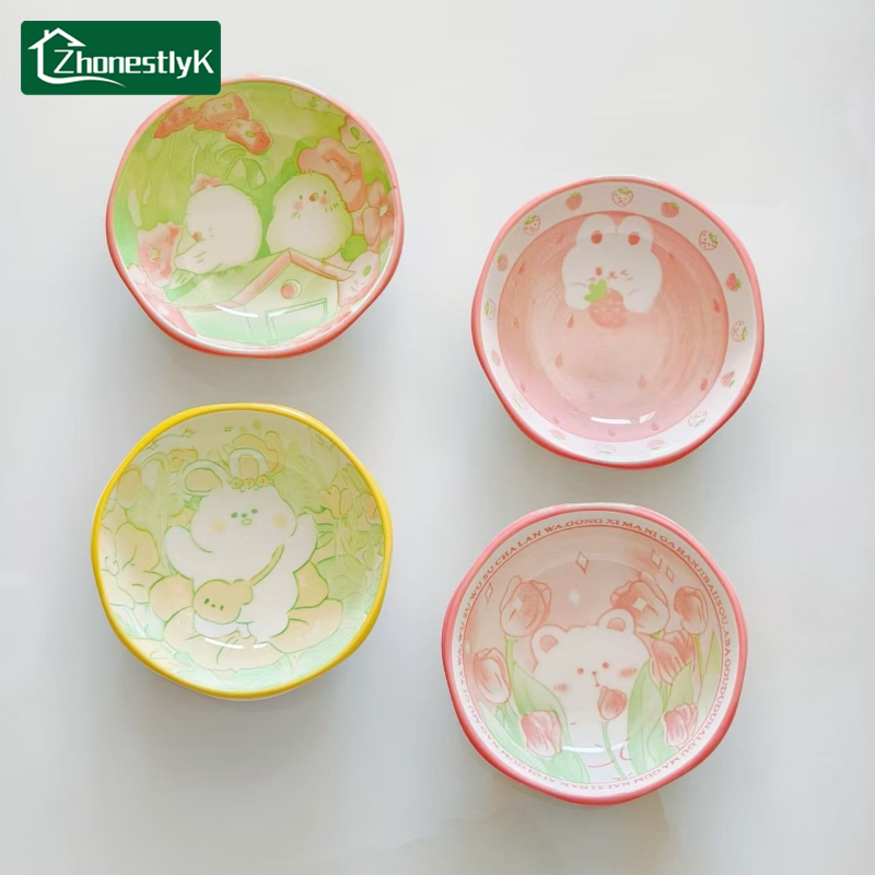 Sauce Dipping Cup - 4Pcs Cute Rabbit and Bird Taste