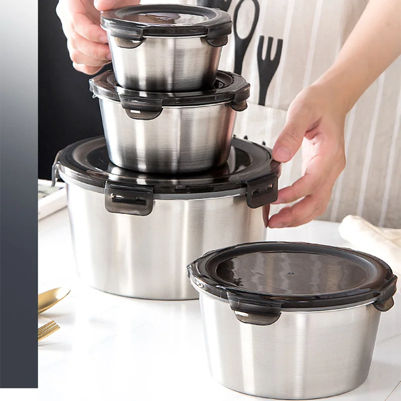 Meal Prep Bowl - 304 Stainless Steel Bento Lunch Box