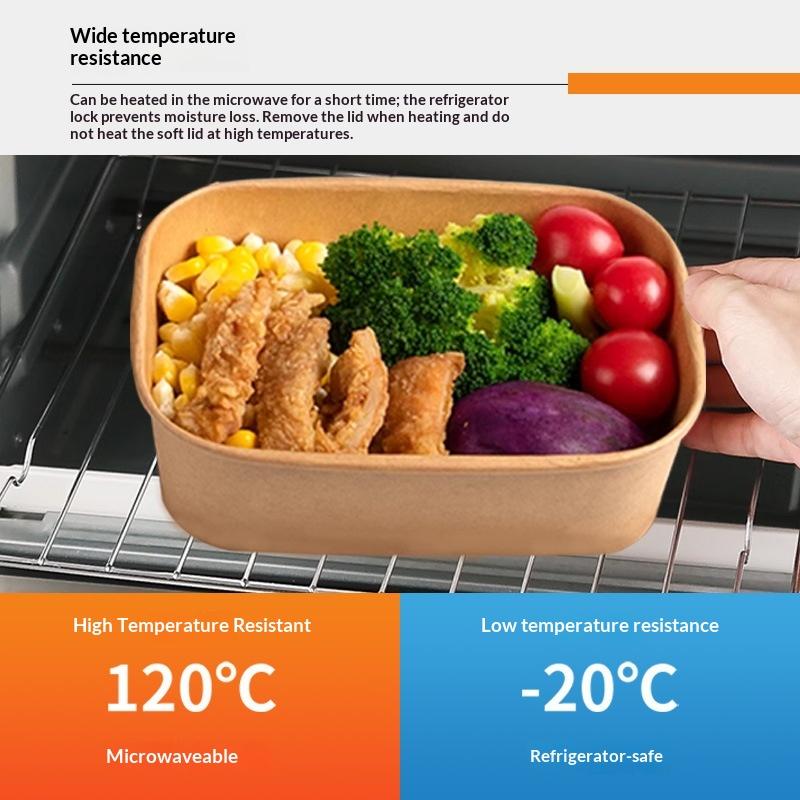 Meal Prep Bowl - * 10PCS/Set Disposable Lunch Box Kraft