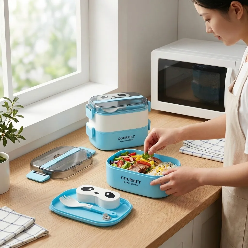 Microwavable Bento Lunch Box K - Meal Prep Or Prep Meal recension och pris