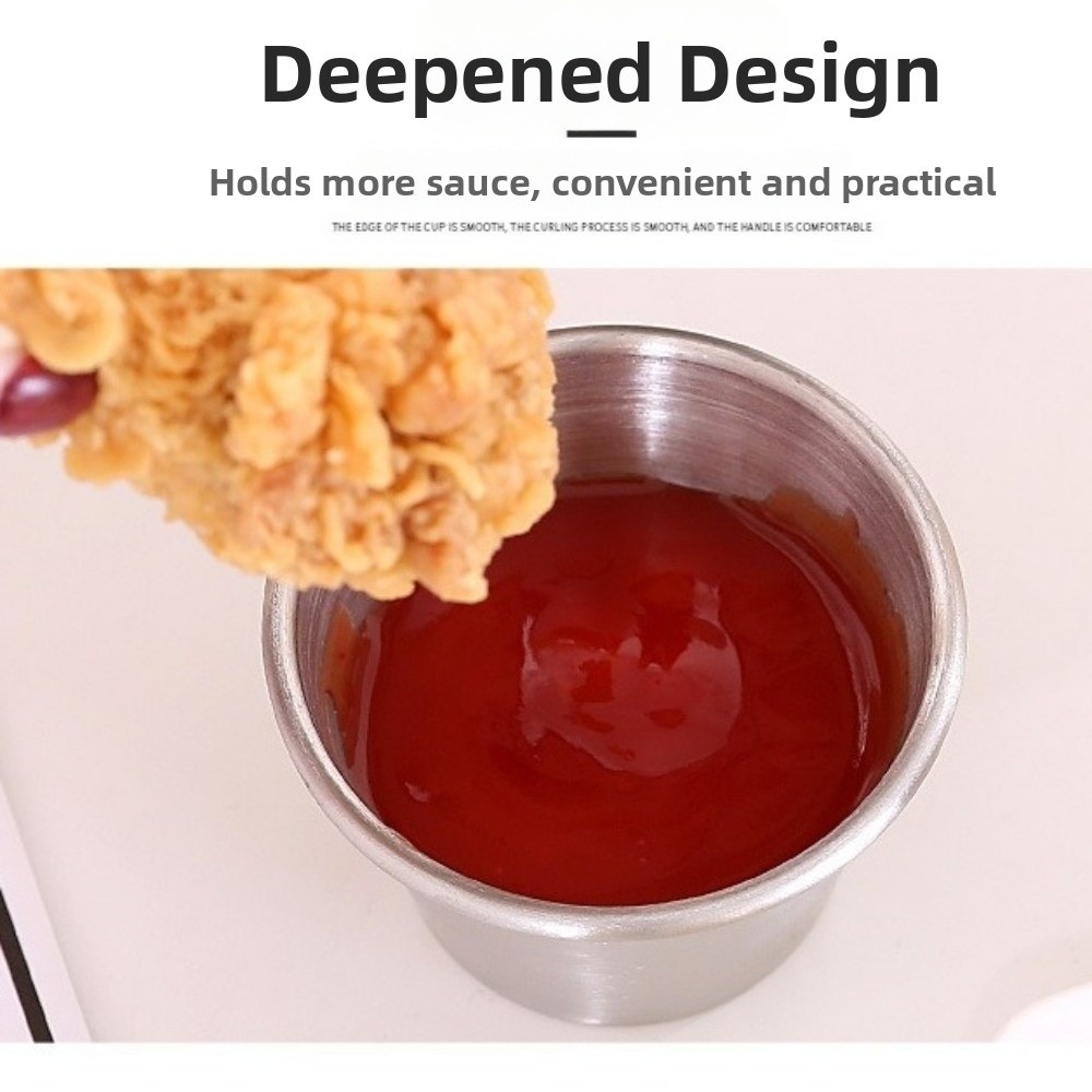 12PCS/SET Stainless Steel Dipp - Sauce Dipping Cup recension och pris
