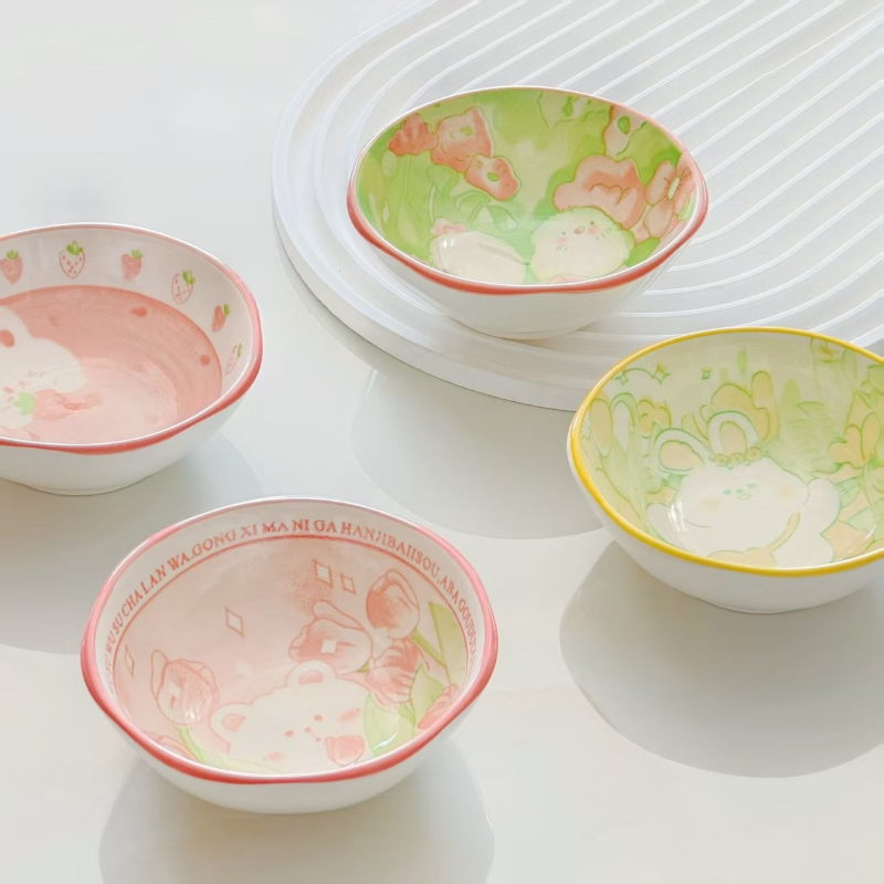 4Pcs Cute Rabbit and Bird Tast - Sauce Dipping Cup recension och pris