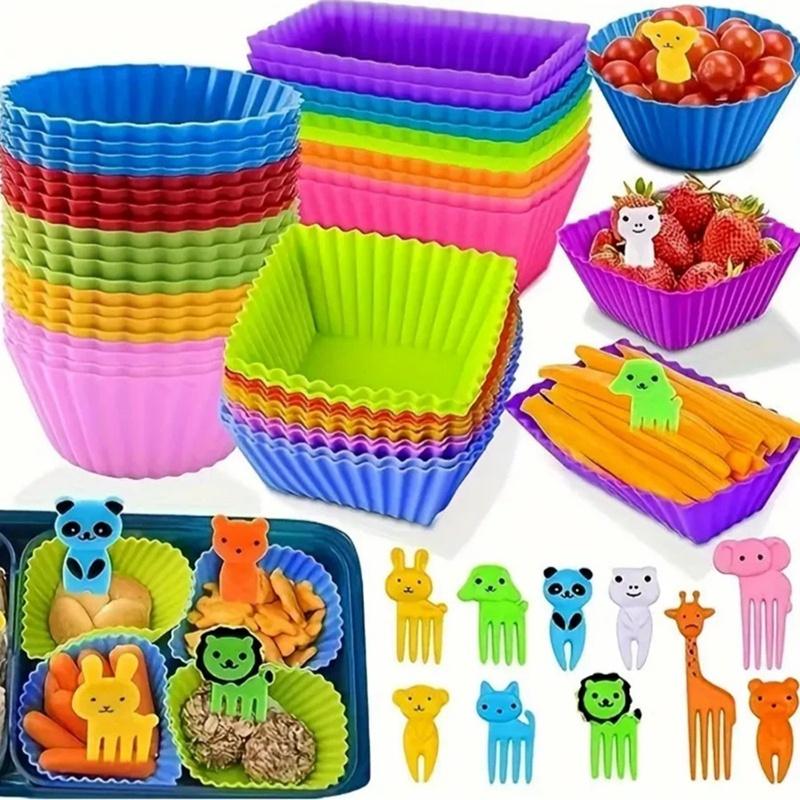 Lunch Box Divider Cup Reusable - Meal Prep Template recension och pris