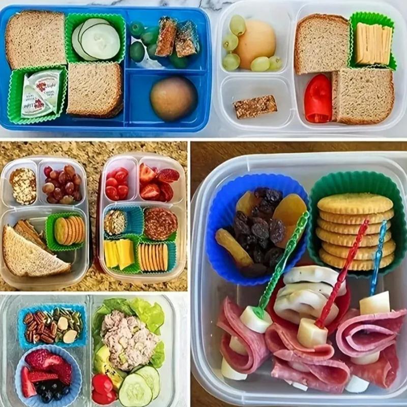 Lunch Box Divider Cup Reusable - Meal Prep Template recension och pris