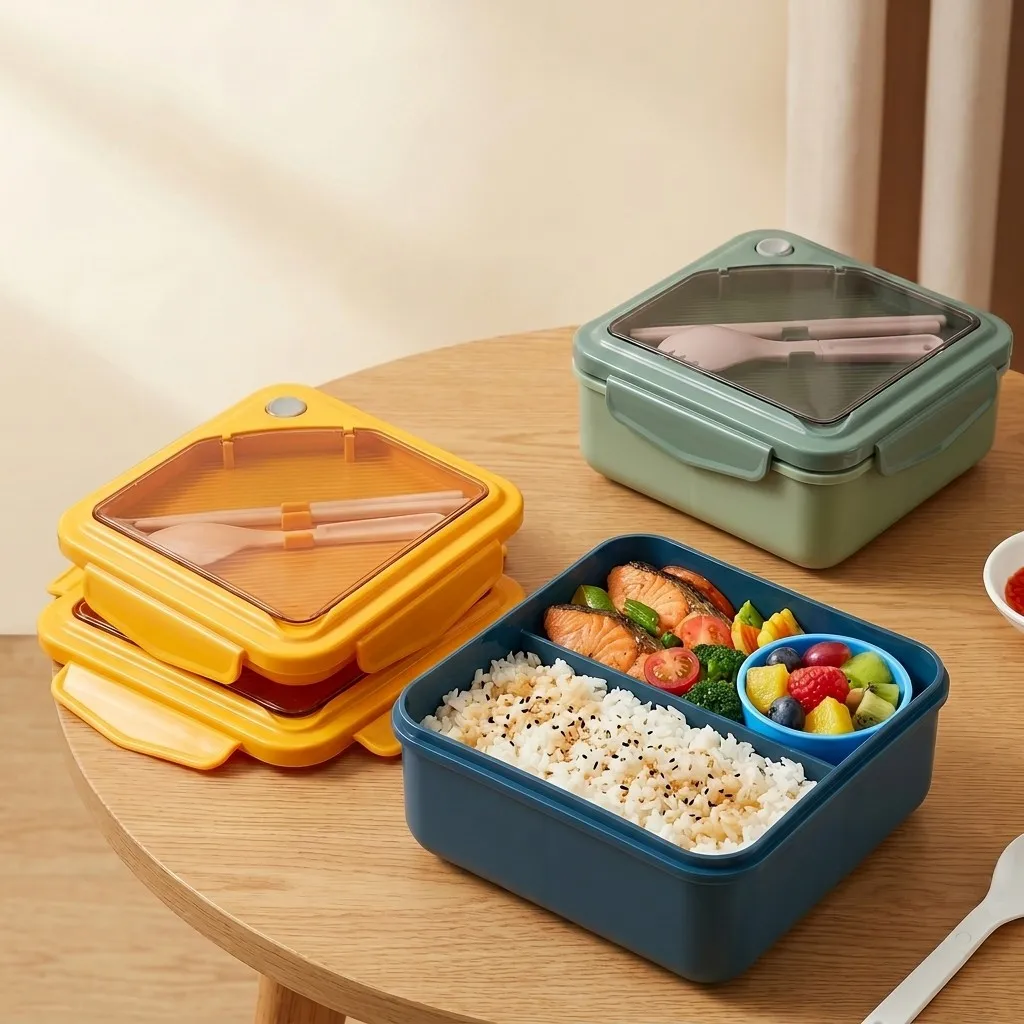Microwavable Plastic Bento Lun - Meal Prep Or Prep Meal recension och pris