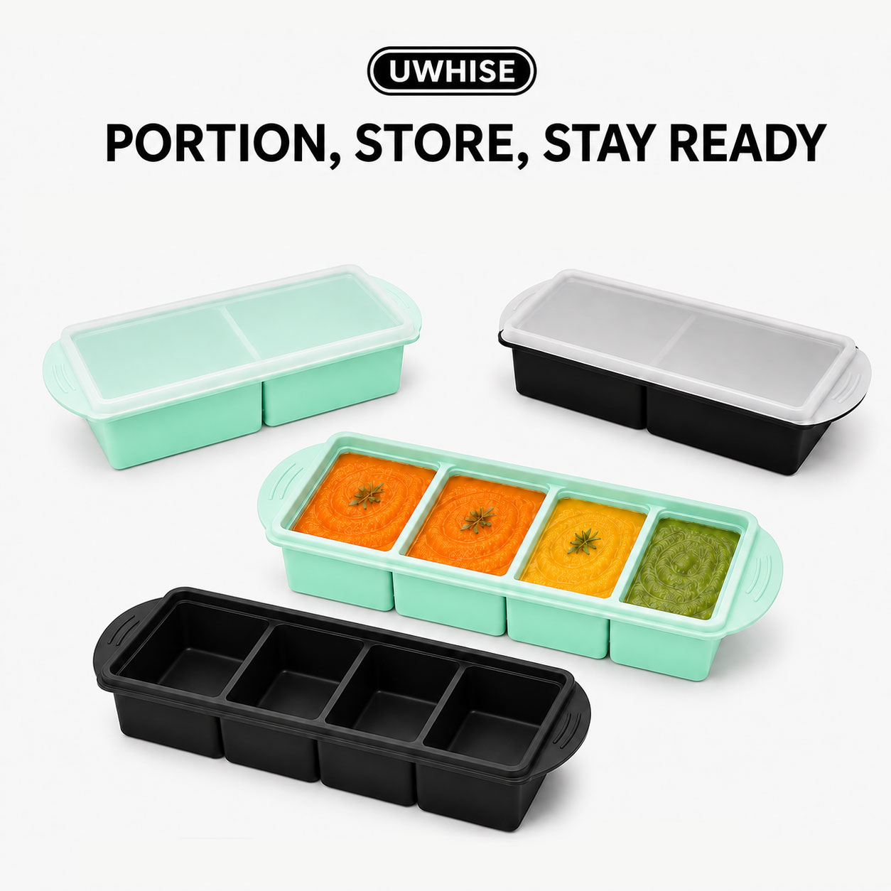 Uwhise Silicone Soup Freezer T - Meal Prep Template recension och pris