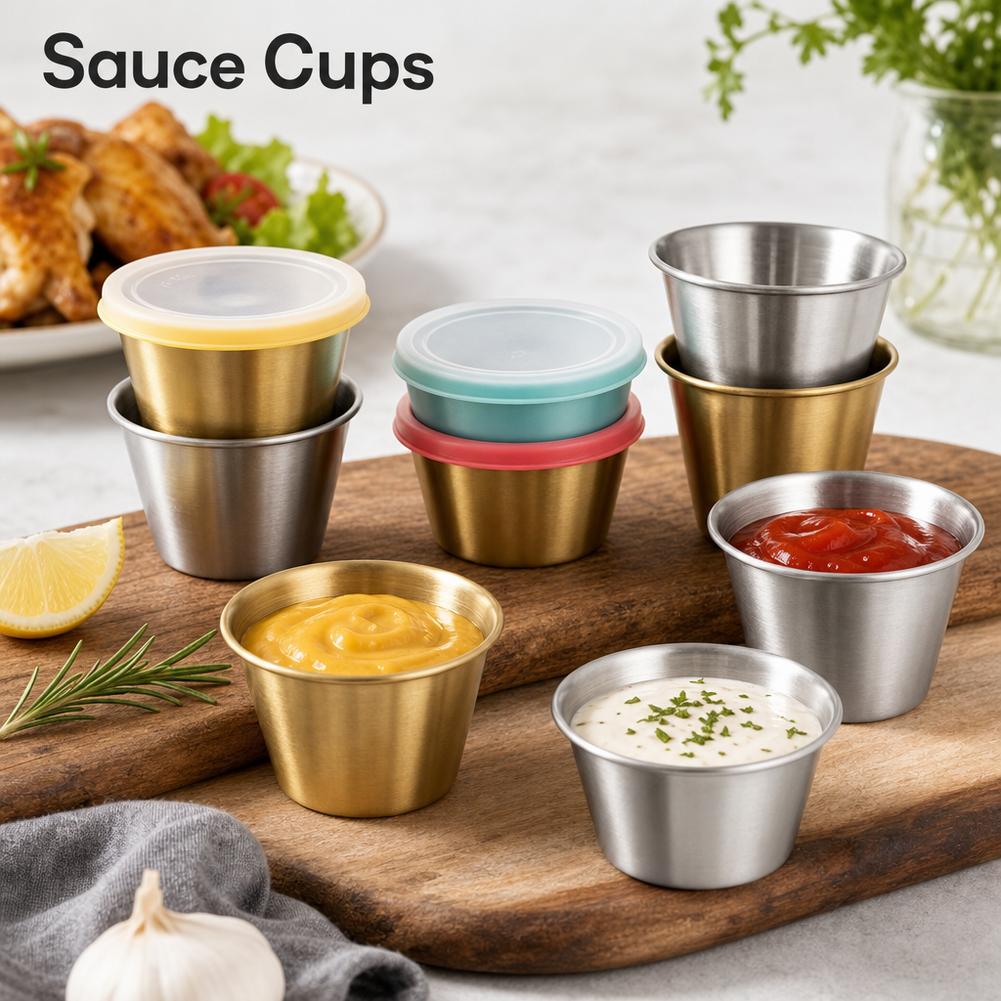 Stainless Steel Sauce Cups Min - Sauce Dipping Cup recension och pris