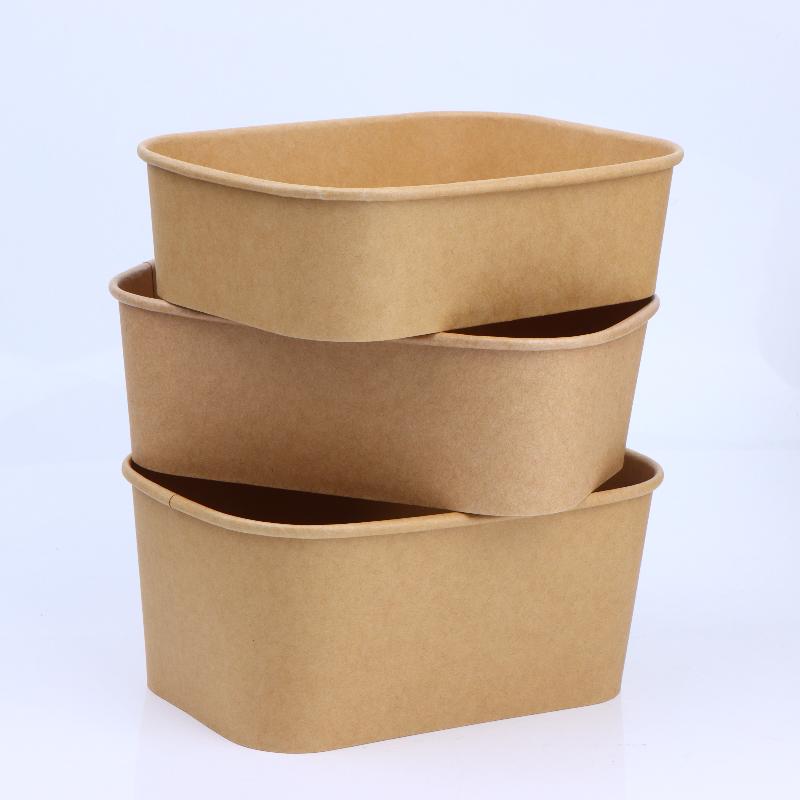 10Pcs Square Disposable Kraft  - Meal Prep Bowl recension och pris