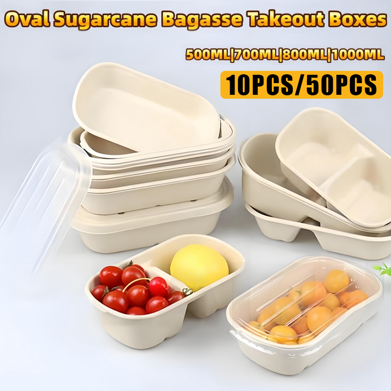 10/50PCS Disposable Takeaway B - Meal Prep Bowl recension och pris