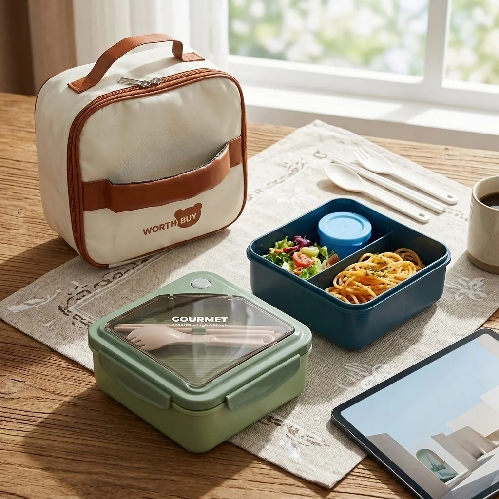 Microwavable Plastic Bento Lun - Meal Prep Or Prep Meal recension och pris