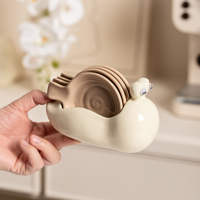 Snail Ceramic Small Dish House - Sauce Dipping Cup recension och pris