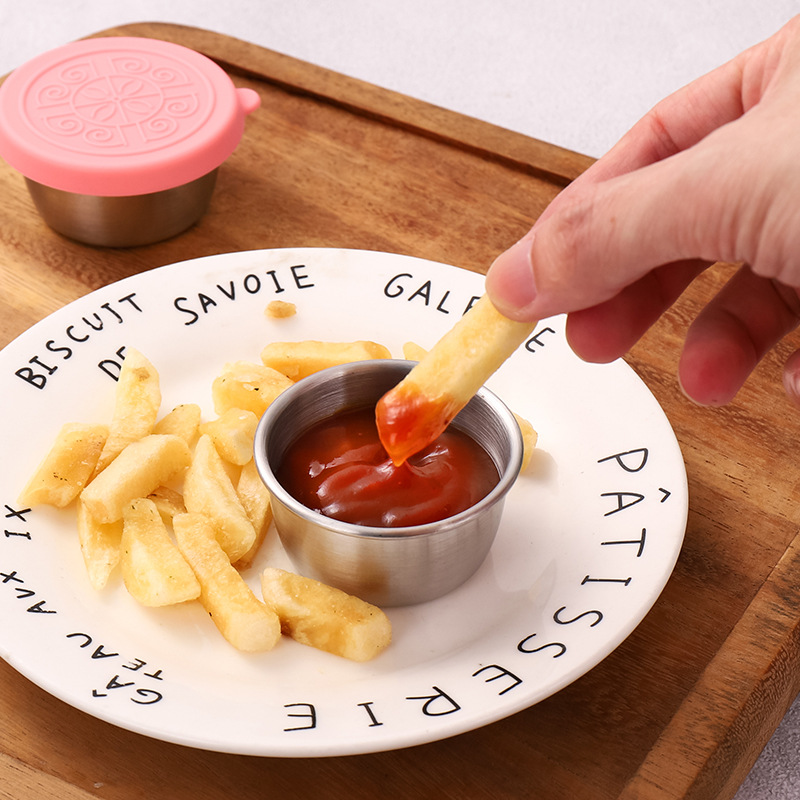 1/4Pcs Stainless Steel Dipping - Sauce Dipping Cup recension och pris
