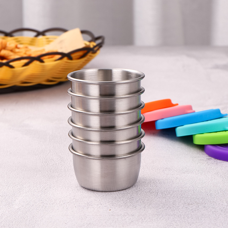 1/4Pcs Stainless Steel Dipping - Sauce Dipping Cup recension och pris