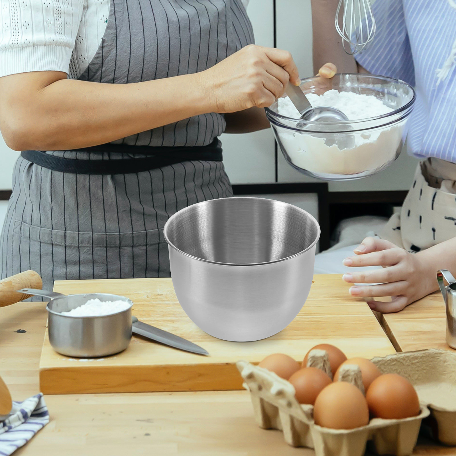 Deep Stainless Steel Mixing Bo - Meal Prep Bowl recension och pris