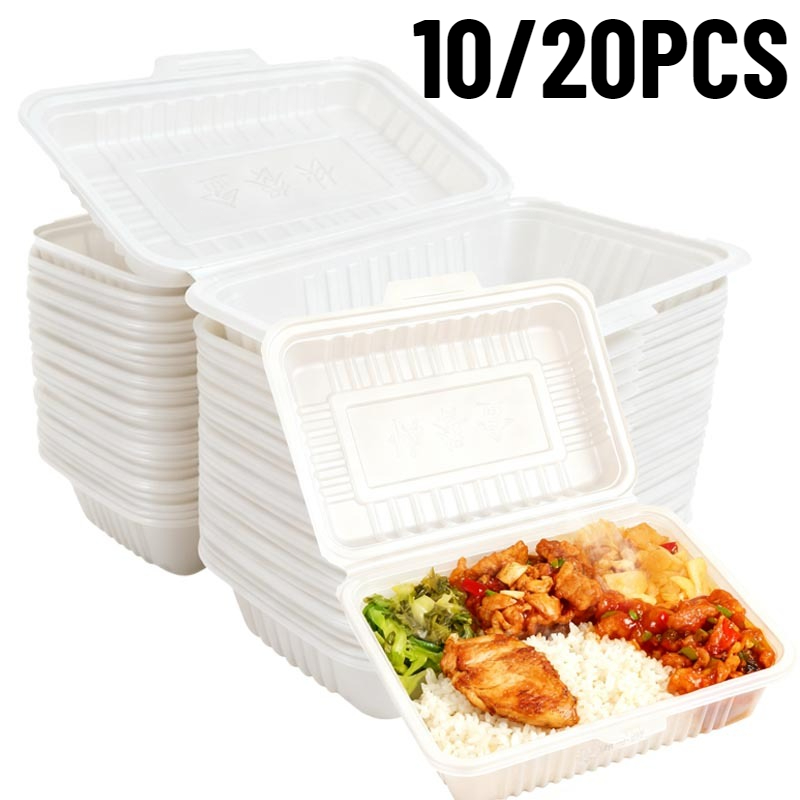 10/20PCS Disposable Lunch Boxe - Meal Prep Bowl recension och pris