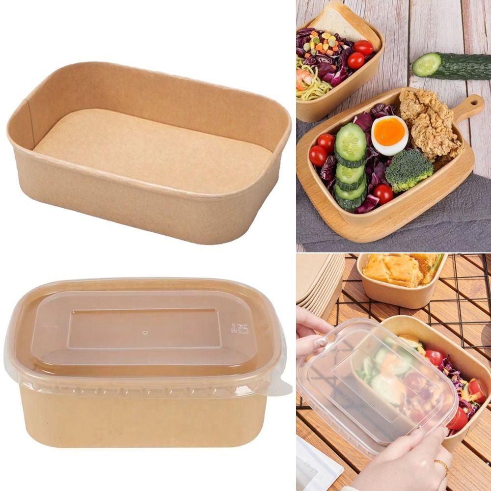 10PCS/Set Square Disposable Lu - Meal Prep Bowl recension och pris